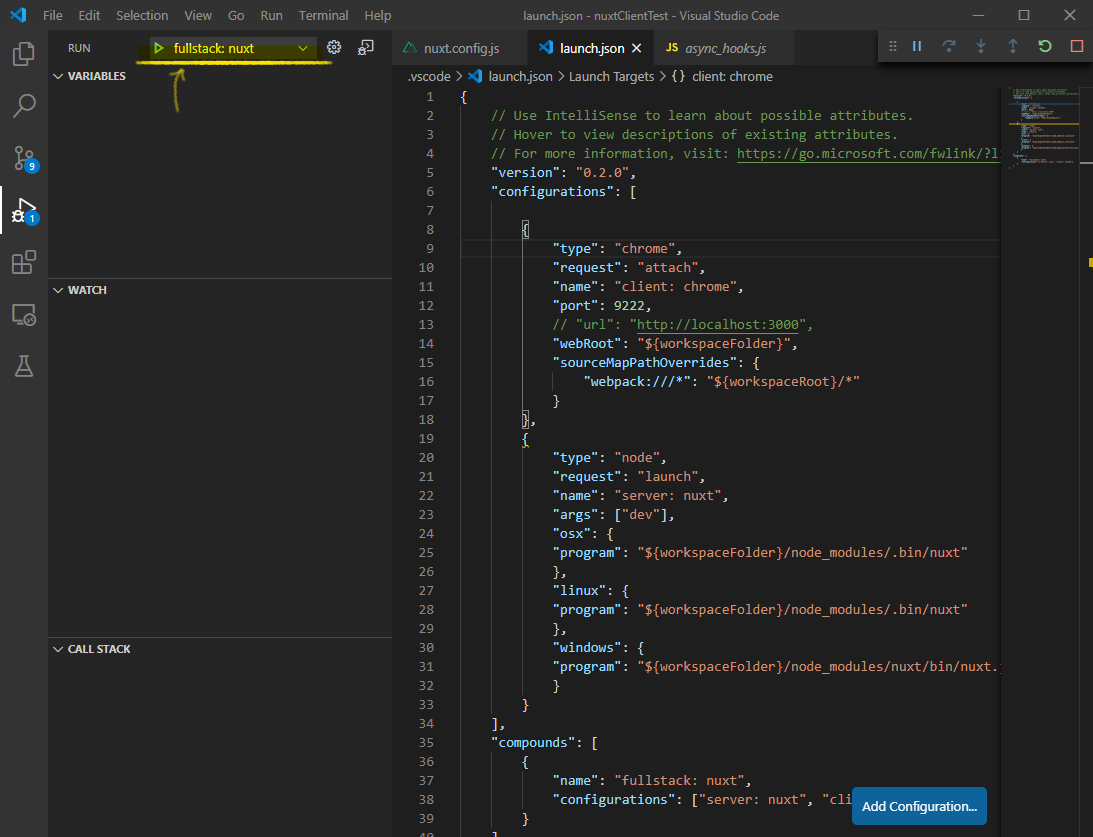 Debugger for chrome visual studio code настройка